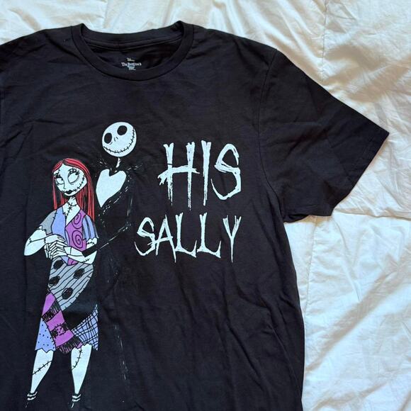 Nightmare before christmas graphic tee sz med his Sally Jack skellington emo - Picture 3 of 7